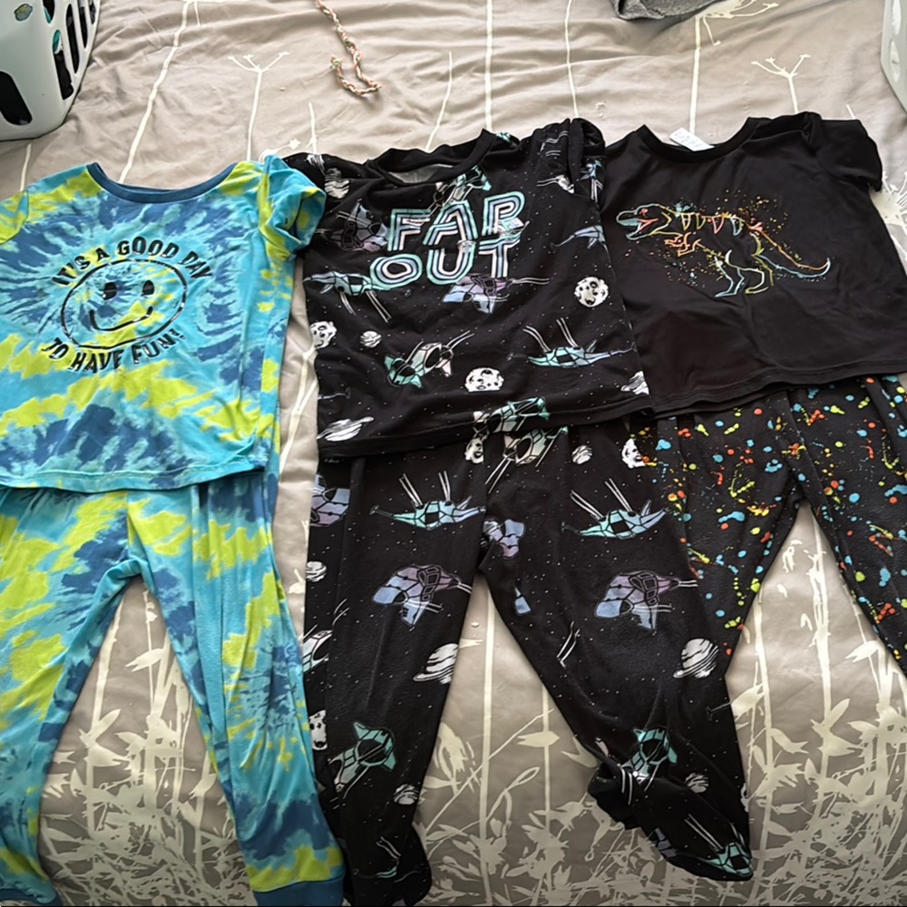 Tie-Dye and Space Themed Pajama Set